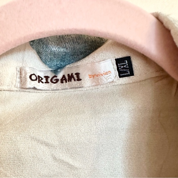 Blue origami jacket - Picture 3 of 4